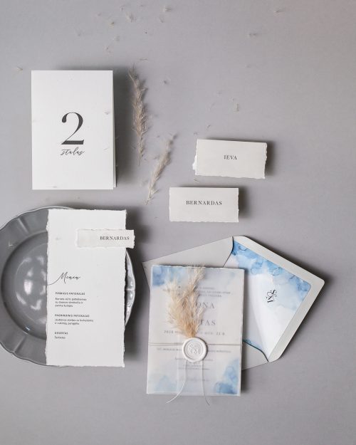 vestuvinis kvietimas modernus minimalistinis