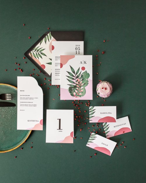 vestuvinis kvietimas modernus minimalistinis