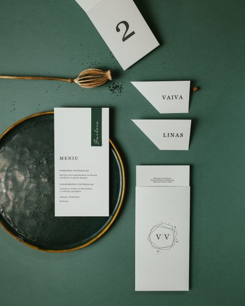 vestuvinis kvietimas modernus minimalistinis