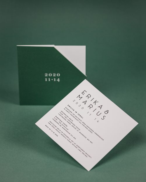 vestuvinis kvietimas minimalistinis modernus