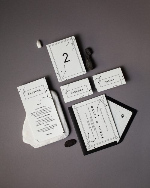 vestuvinis kvietimas modernus minimalistinis