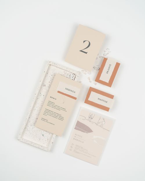 vestuvinis kvietimas iliustruotas meniškas