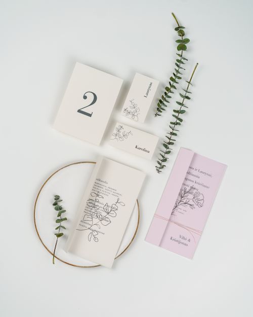 vestuvinis kvietimas iliustruotas modernus