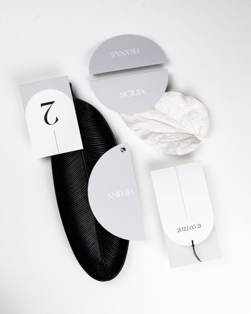 vestuvinis kvietimas išskirtinės formos modernus