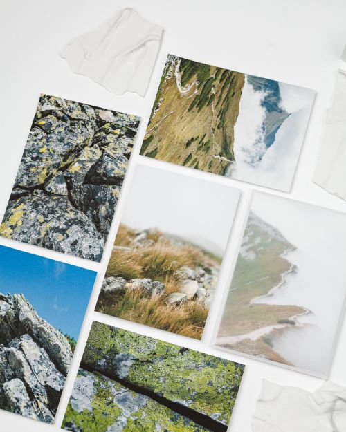 nuotraukų atvirukai su kalnais