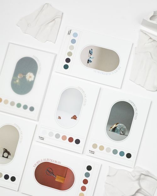 atvirukų rinkinys su menines fotografija