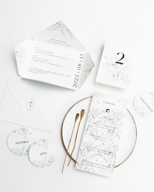 vestuvių kvietimai skleidžiasi švelnumas