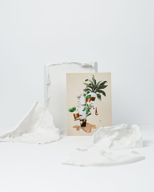 atvirukas, gimtadienio atvirukas - koliažas