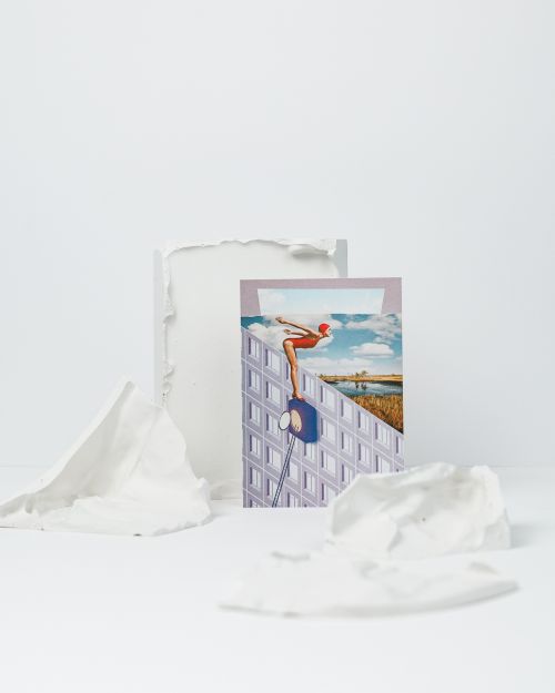 atvirukas, gimtadienio atvirukas - koliažas