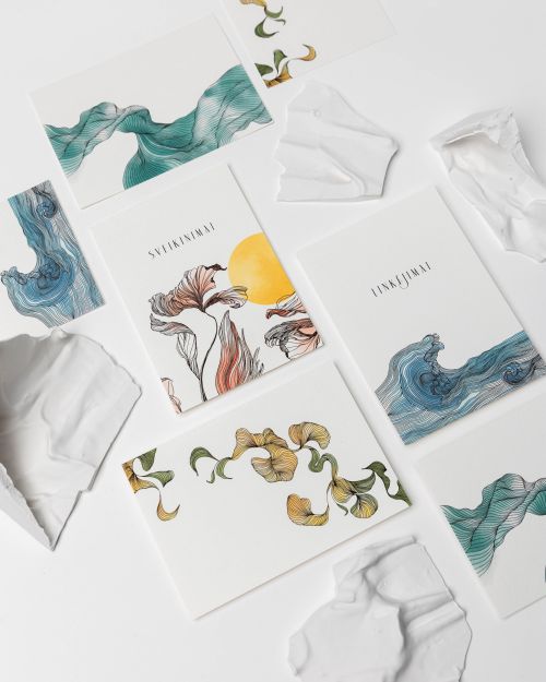 gimtadienio atvirukai - atvirukų rinkinys sveikinimai linkėjimai