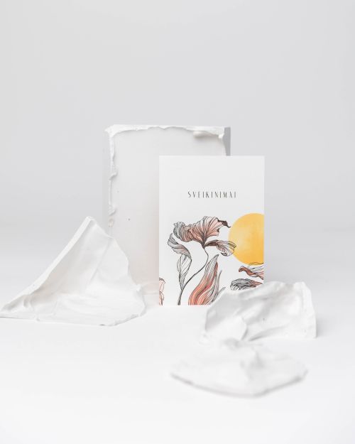 atvirukas, gimtadienio atvirukas - sveikinimo atvirukas